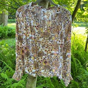 Colorful Floral Blouse